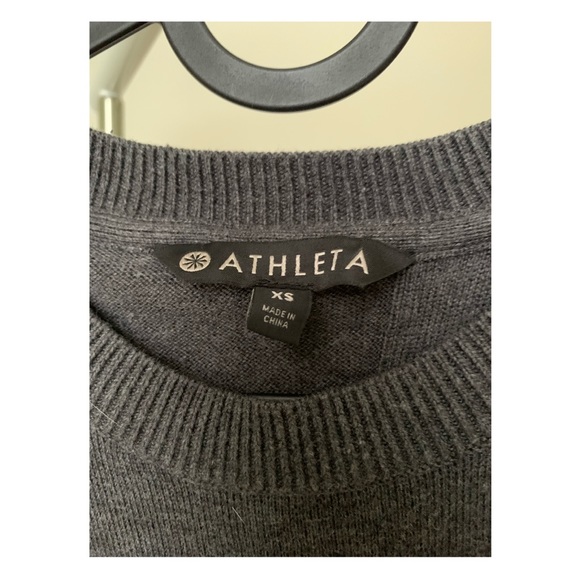 Athleta Crossback Sweater Charcoal Heather (XS) - Picture 3 of 6